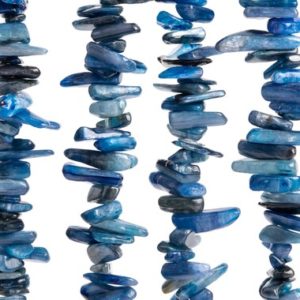 Shop Kyanite Chip & Nugget Beads! 35-40 / 70-80 Pcs – 12-24×3-5MM Rough Blue Kyanite Beads Genuine Natural Grade AAA Stick Pebble Chip Gemstone Loose Beads (112836) | Natural genuine chip Kyanite beads for beading and jewelry making.  #jewelry #beads #beadedjewelry #diyjewelry #jewelrymaking #beadstore #beading #affiliate #ad