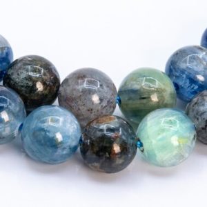 Shop Kyanite Round Beads! Genuine Natural Kyanite Gemstone Beads 6MM Green Blue Round A Quality Loose Beads (116122) | Natural genuine round Kyanite beads for beading and jewelry making.  #jewelry #beads #beadedjewelry #diyjewelry #jewelrymaking #beadstore #beading #affiliate #ad