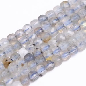 Shop Labradorite Faceted Beads! 2x2MM Transparent Labradorite Bead Faceted Cube Grade A+ Genuine Natural Gemstone Half Strand Loose Bead 15.5" Bulk Lot Options (117035-299) | Natural genuine faceted Labradorite beads for beading and jewelry making.  #jewelry #beads #beadedjewelry #diyjewelry #jewelrymaking #beadstore #beading #affiliate #ad