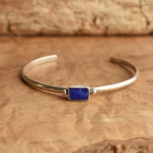 Shop Lapis Lazuli Bracelets! Lapis Lazuli Cuff Bracelet – Lapis Bracelet – Lapis Lazuli Bangle – .925 Sterling Silver | Natural genuine Lapis Lazuli bracelets. Buy crystal jewelry, handmade handcrafted artisan jewelry for women.  Unique handmade gift ideas. #jewelry #beadedbracelets #beadedjewelry #gift #shopping #handmadejewelry #fashion #style #product #bracelets #affiliate #ad