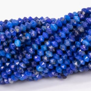 Shop Lapis Lazuli Faceted Beads! 2x1MM Deep Blue Lapis Lazuli Beads AAA Genuine Natural Gemstone Full Strand Faceted Rondelle Loose Beads 15" Bulk Lot Options (111794-3408) | Natural genuine faceted Lapis Lazuli beads for beading and jewelry making.  #jewelry #beads #beadedjewelry #diyjewelry #jewelrymaking #beadstore #beading #affiliate #ad