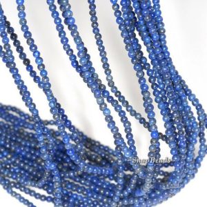 Shop Lapis Lazuli Round Beads! 2MM Azura Lapis Lazuli Gemstone Grade A Round 2MM Loose Beads 16 inch Full Strand LOT 1,2,6,12 and 50 (90113633-107 – 2mm C) | Natural genuine round Lapis Lazuli beads for beading and jewelry making.  #jewelry #beads #beadedjewelry #diyjewelry #jewelrymaking #beadstore #beading #affiliate #ad