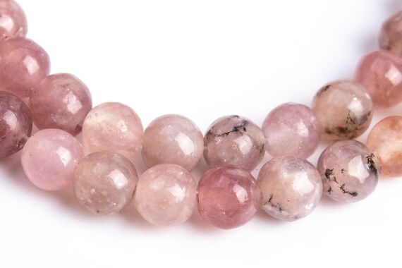 Genuine Natural Lepidolite Gemstone Beads 4mm Purple Pink Round A Quality Loose Beads (112718)