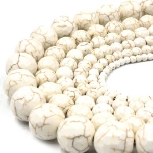 Shop Magnesite Beads! Faceted White Magnesite Beads | Faceted Round Magnesite Beads – 4mm 6mm 8mm 10mm 12mm 16mm | Natural genuine faceted Magnesite beads for beading and jewelry making.  #jewelry #beads #beadedjewelry #diyjewelry #jewelrymaking #beadstore #beading #affiliate #ad