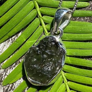 Shop Moldavite Necklaces! Unisex Moldavite-green Fire, 925 Silver Healing Stone Necklace With Positive Healing Energy! | Natural genuine Moldavite necklaces. Buy crystal jewelry, handmade handcrafted artisan jewelry for women.  Unique handmade gift ideas. #jewelry #beadednecklaces #beadedjewelry #gift #shopping #handmadejewelry #fashion #style #product #necklaces #affiliate #ad
