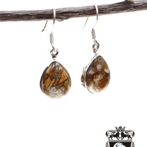 Shop Mookaite Jasper Earrings! Brecciated Mookaite 925 SOLID Sterling Silver Earrings E115 Minimalist Earrings • Dangle & Drop Earrings • Dangle Earrings | Natural genuine Mookaite Jasper earrings. Buy crystal jewelry, handmade handcrafted artisan jewelry for women.  Unique handmade gift ideas. #jewelry #beadedearrings #beadedjewelry #gift #shopping #handmadejewelry #fashion #style #product #earrings #affiliate #ad