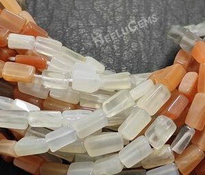 Shop Moonstone Bead Shapes! Natural Multicolor Moonstone Rectangle Shape Gemstone Beads,Moonstone Straight Drill Beads,13" Moonstone Beads For Jewelry Making Designs | Natural genuine other-shape Moonstone beads for beading and jewelry making.  #jewelry #beads #beadedjewelry #diyjewelry #jewelrymaking #beadstore #beading #affiliate #ad