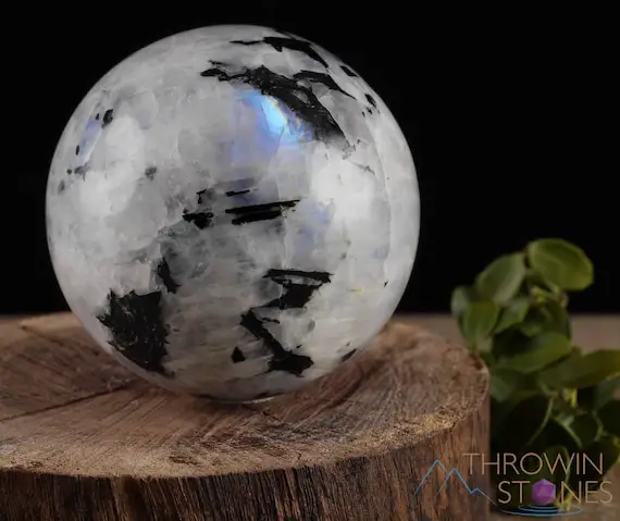 Rainbow Moonstone Crystal Sphere - Crystal Ball,  Housewarming Gift, Home Decor, E0372