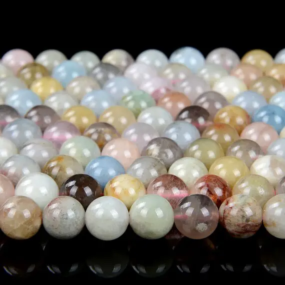 Natural Morganite Gemstone Grade A Round 6mm Loose Beads (d84)