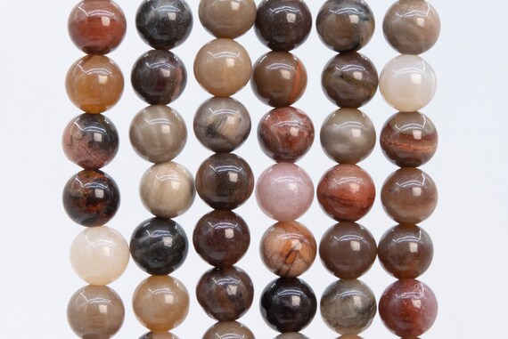 Genuine Natural Petrified Wood Jasper Gemstone Beads 6mm Brown Round Aaa Quality Loose Beads (111819)