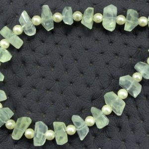 Shop Prehnite Chip & Nugget Beads! 21 Pieces Natural Prehnite Gemstone , Faceted Nuggets Shape Beads , Size 8-10 MM Nuggets Beads , Top Quality Prehnite Stone Wholesale Price | Natural genuine chip Prehnite beads for beading and jewelry making.  #jewelry #beads #beadedjewelry #diyjewelry #jewelrymaking #beadstore #beading #affiliate #ad