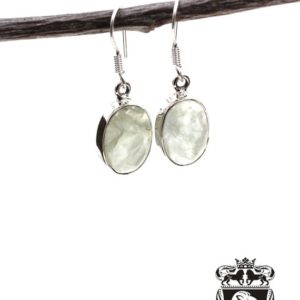 Shop Prehnite Earrings! South African Prehnite 925 SOLID Sterling Silver Earrings E111 | Natural genuine Prehnite earrings. Buy crystal jewelry, handmade handcrafted artisan jewelry for women.  Unique handmade gift ideas. #jewelry #beadedearrings #beadedjewelry #gift #shopping #handmadejewelry #fashion #style #product #earrings #affiliate #ad