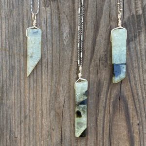 Shop Prehnite Pendants! Chakra Jewelry / Prehnite / Prehnite Necklace / Prehnite Pendant / Prehnite Jewelry / Reiki Jewerly / Boho Necklace / Sterling Silver | Natural genuine Prehnite pendants. Buy crystal jewelry, handmade handcrafted artisan jewelry for women.  Unique handmade gift ideas. #jewelry #beadedpendants #beadedjewelry #gift #shopping #handmadejewelry #fashion #style #product #pendants #affiliate #ad