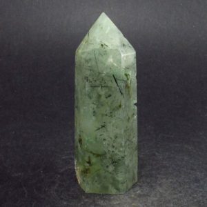 Shop Prehnite Points & Wands! Unusual Green Prehnite Prenite Obelisk from Australia – 2.4" | Natural genuine stones & crystals in various shapes & sizes. Buy raw cut, tumbled, or polished gemstones for making jewelry or crystal healing energy vibration raising reiki stones. #crystals #gemstones #crystalhealing #crystalsandgemstones #energyhealing #affiliate #ad