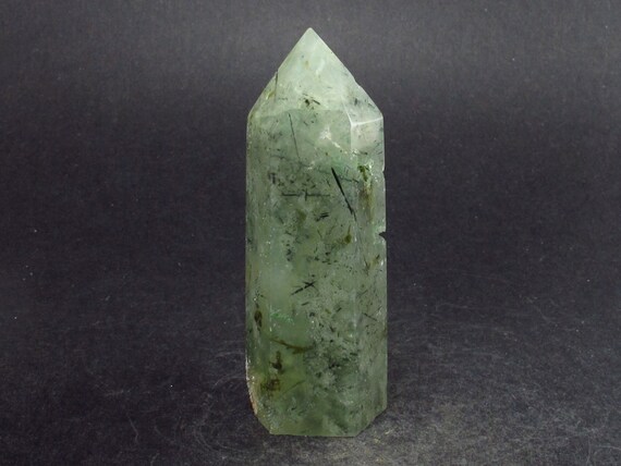 Unusual Green Prehnite Prenite Obelisk From Australia - 2.4"