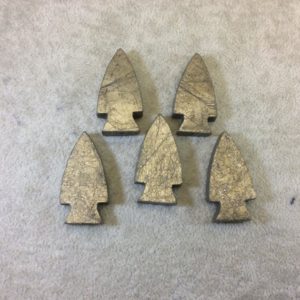 Shop Pyrite Pendants! Half-Drilled Polished Arrow Shaped Natural Pyrite Pendant with 1mm Drilled Half Hole – Measures 20mm x 40mm, Approx. – Individual, Random | Natural genuine Pyrite pendants. Buy crystal jewelry, handmade handcrafted artisan jewelry for women.  Unique handmade gift ideas. #jewelry #beadedpendants #beadedjewelry #gift #shopping #handmadejewelry #fashion #style #product #pendants #affiliate #ad