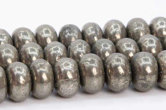 8x5mm Copper Pyrite Beads Grade Aaa Natural Gemstone Rondelle Loose Beads 15.5" / 7.5" Bulk Lot Options(102141)