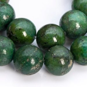 Shop Pyrite Round Beads! Pyrite Gemstone Beads 8MM Green Round AAA Quality Loose Beads (102298) | Natural genuine round Pyrite beads for beading and jewelry making.  #jewelry #beads #beadedjewelry #diyjewelry #jewelrymaking #beadstore #beading #affiliate #ad