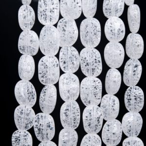 Shop Quartz Chip & Nugget Beads! Genuine Natural Crystal Quartz Crack Pattern Gemstone Beads 16x13MM White Pebble AAA Quality Loose Beads (116653) | Natural genuine chip Quartz beads for beading and jewelry making.  #jewelry #beads #beadedjewelry #diyjewelry #jewelrymaking #beadstore #beading #affiliate #ad