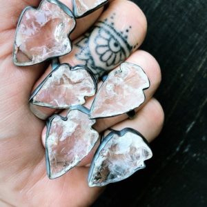 Shop Quartz Crystal Rings! Quartz ring, raw crystal ring, boho ring, statement ring | Natural genuine Quartz rings, simple unique handcrafted gemstone rings. #rings #jewelry #shopping #gift #handmade #fashion #style #affiliate #ad