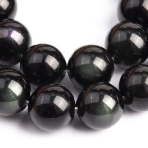 Shop Rainbow Obsidian Beads! Genuine Natural Obsidian Gemstone Beads 8MM Rainbow Round A Quality Loose Beads (100713) | Natural genuine round Rainbow Obsidian beads for beading and jewelry making.  #jewelry #beads #beadedjewelry #diyjewelry #jewelrymaking #beadstore #beading #affiliate #ad