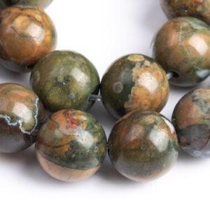 Genuine Natural Rhyolite Gemstone Beads 8MM Rainforest Round AAA Quality Loose Beads (101763) | Natural genuine beads Gemstone beads for beading and jewelry making.  #jewelry #beads #beadedjewelry #diyjewelry #jewelrymaking #beadstore #beading #affiliate #ad