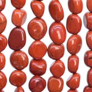 Shop Red Jasper Chip & Nugget Beads! Genuine Natural Jasper Gemstone Beads 7-9MM Red Pebble Nugget AAA Quality Loose Beads (108450) | Natural genuine chip Red Jasper beads for beading and jewelry making.  #jewelry #beads #beadedjewelry #diyjewelry #jewelrymaking #beadstore #beading #affiliate #ad