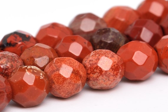 4mm Red Jasper Beads Grade Aa Genuine Natural Gemstone Faceted Round Loose Beads 15" / 7.5" Bulk Lot Options (100765)