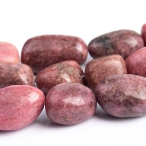 Shop Rhodonite Chip & Nugget Beads! 8-10MM Pink Rhodonite Beads Pebble Nugget Grade AAA Genuine Natural Gemstone Full Strand Loose Beads 15.5" Bulk Lot Options (108033-2618) | Natural genuine chip Rhodonite beads for beading and jewelry making.  #jewelry #beads #beadedjewelry #diyjewelry #jewelrymaking #beadstore #beading #affiliate #ad