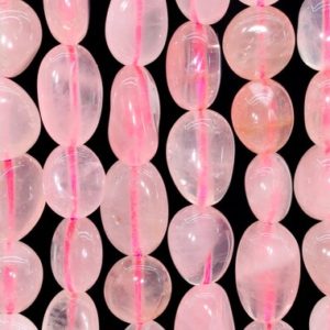 Shop Rose Quartz Chip & Nugget Beads! Genuine Natural Madagascar Rose Quartz Gemstone Beads 7-9MM Pink Pebble Nugget AAA Quality Loose Beads (108412) | Natural genuine chip Rose Quartz beads for beading and jewelry making.  #jewelry #beads #beadedjewelry #diyjewelry #jewelrymaking #beadstore #beading #affiliate #ad