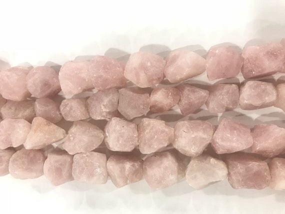 Natural Rose Quartz 20-25mm Raw Nuggets Genuine Loose Freeshape Beads 15 Inch Jewelry Supply Bracelet Necklace Material Support Wholesale