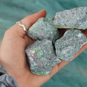 Large Raw Ruby Fuchsite Rough Crystal | Natural genuine stones & crystals in various shapes & sizes. Buy raw cut, tumbled, or polished gemstones for making jewelry or crystal healing energy vibration raising reiki stones. #crystals #gemstones #crystalhealing #crystalsandgemstones #energyhealing #affiliate #ad