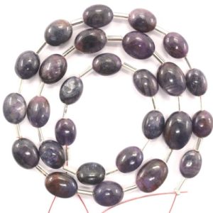 Shop Sapphire Bead Shapes! 27 Pieces Natural Sapphire Gemstone, 1 Strand Smooth Oval Shape Sapphire Beads,Size 7×9-9×12 MM Oval Shape Sapphire Briolette Beads Gemstone | Natural genuine other-shape Sapphire beads for beading and jewelry making.  #jewelry #beads #beadedjewelry #diyjewelry #jewelrymaking #beadstore #beading #affiliate #ad