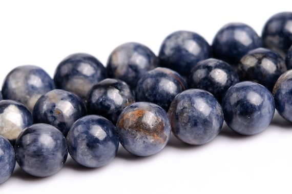 5-6mm Deep Blue Sapphire Beads Grade A Genuine Natural Gemstone Round Loose Beads 15" / 7.5" Bulk Lot Options (116904)
