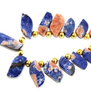 Shop Sodalite Necklaces! Natural Sodalite Flat S Shape Beads Sodalite Stone Blue Color Natural Stone Smooth Stone Fancy Necklace Stone Sodalite Stone Blue Sodalite | Natural genuine Sodalite necklaces. Buy crystal jewelry, handmade handcrafted artisan jewelry for women.  Unique handmade gift ideas. #jewelry #beadednecklaces #beadedjewelry #gift #shopping #handmadejewelry #fashion #style #product #necklaces #affiliate #ad