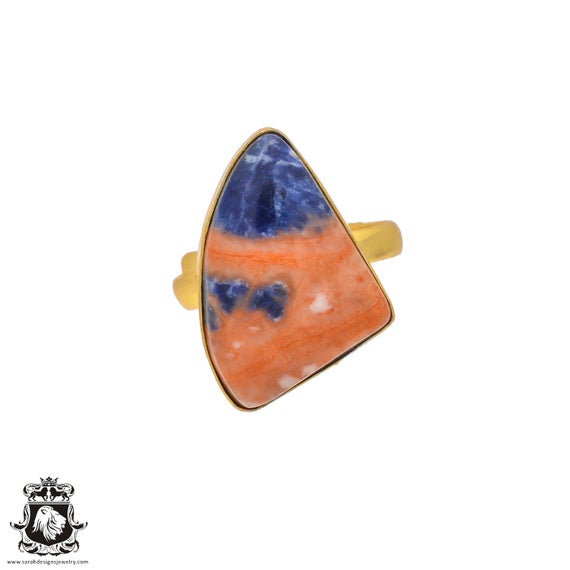 Sodalite Ring Meditation Ring 24k Gold Ring Gpr202 Sodalite Ring Meditation Ring 24k Gold Ring Gpr202