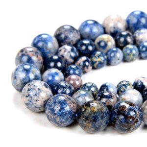Shop Spinel Round Beads! New Found !!! Rare Natural Scorzalite Spinel With Muscovite in Pegmatite Cobalt Blue Grade AA Round 6MM 7MM 8MM 9MM 10MM 11MM Beads (D59) | Natural genuine round Spinel beads for beading and jewelry making.  #jewelry #beads #beadedjewelry #diyjewelry #jewelrymaking #beadstore #beading #affiliate #ad