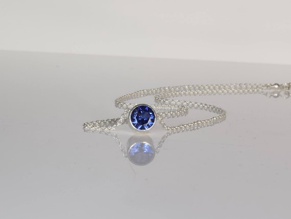 Tanzanite Pendant Necklace, December Birthstone / Handmade Jewelry / Simple Gold Necklace, Necklaces For Women, Tanzanite Pendant, Dainty