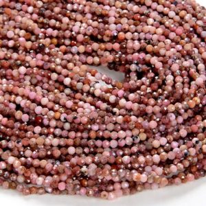 2mm Natural Norwegian Thulite Gemstone Grade Aa Micro Faceted Round Beads 15 Inch Full Strand Bulk Lot 1,2,6,12 And 50 (80008860-p12)