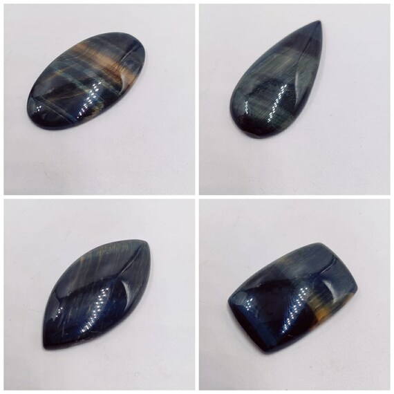 Aaa Quality Natural Blue  Tiger Eye Cabochon Gemstone /healing Stone / Making Jewelry