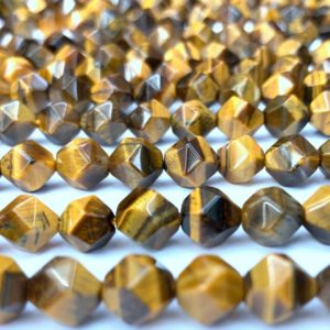 Shop Tiger Eye Bead Shapes! Yellow Tiger Eye Star Cut Faceted Beads 6mm 8mm 10mm,Natural Yellow Gemstone Rose Cut Beads, Tiger Eye Focal Beads Spacer Beads Mala Beads | Natural genuine other-shape Tiger Eye beads for beading and jewelry making.  #jewelry #beads #beadedjewelry #diyjewelry #jewelrymaking #beadstore #beading #affiliate #ad