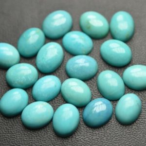 Shop Turquoise Stones & Crystals! 5 Matched Pair,Natural Arizona Sleeping Beauty Turquoise Cabochon Shape,Size 7x9mm | Natural genuine stones & crystals in various shapes & sizes. Buy raw cut, tumbled, or polished gemstones for making jewelry or crystal healing energy vibration raising reiki stones. #crystals #gemstones #crystalhealing #crystalsandgemstones #energyhealing #affiliate #ad