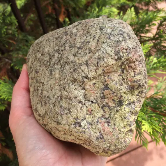 4.1lb Unakite Stone - Rough Metamorphic Rock - Raw Semi-precious Stone - Collectable - Meditation Stone - Healing Crystal - From Virginia