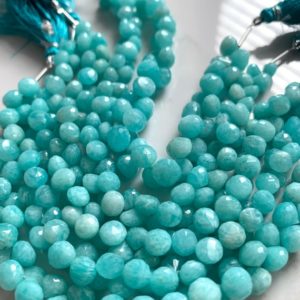 Shop Amazonite Faceted Beads! Amazonite faceted onions mini | Natural genuine faceted Amazonite beads for beading and jewelry making.  #jewelry #beads #beadedjewelry #diyjewelry #jewelrymaking #beadstore #beading #affiliate #ad