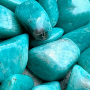 Amazonite Tumbled Stones | Natural genuine stones & crystals in various shapes & sizes. Buy raw cut, tumbled, or polished gemstones for making jewelry or crystal healing energy vibration raising reiki stones. #crystals #gemstones #crystalhealing #crystalsandgemstones #energyhealing #affiliate #ad