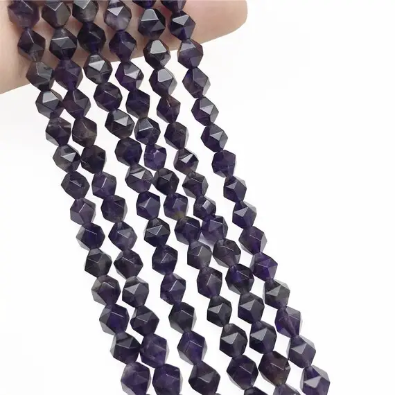 4x13mm Amethyst Tube Beads, Gemstone Beads, Wholesale Beads
