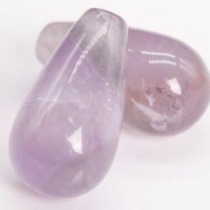 2 Pcs 18x15x10MM Pale Purple Amethyst Beads Healing Teardrop Grade B Genuine NaturalBeads Bulk Lot Options (111141-3325) | Natural genuine other-shape Gemstone beads for beading and jewelry making.  #jewelry #beads #beadedjewelry #diyjewelry #jewelrymaking #beadstore #beading #affiliate #ad