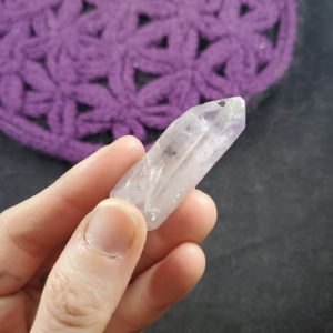 Shop Amethyst Points & Wands! Vera Cruz Amethyst Point Terminated Rare Altar Rocks Crystals Pale Light Purple Wrappable | Natural genuine stones & crystals in various shapes & sizes. Buy raw cut, tumbled, or polished gemstones for making jewelry or crystal healing energy vibration raising reiki stones. #crystals #gemstones #crystalhealing #crystalsandgemstones #energyhealing #affiliate #ad