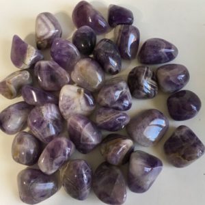 Shop Tumbled Amethyst Crystals & Pocket Stones! Amethyst Banded Grade A Stone,Chevron Amethyst Tumbled Stone, ,Healing Stone, Protective Healing Stone, Healing Crystal, Spiritual Stone | Natural genuine stones & crystals in various shapes & sizes. Buy raw cut, tumbled, or polished gemstones for making jewelry or crystal healing energy vibration raising reiki stones. #crystals #gemstones #crystalhealing #crystalsandgemstones #energyhealing #affiliate #ad