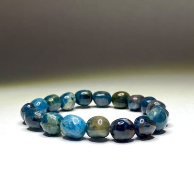 Saashi Blue Apatite Beads Bracelets for Men and Women